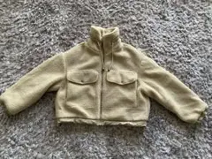 ベージュ クロップドジャケット　ZARA