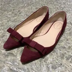 J&M DAVIDSON リボンパンプス フラット サイズ:36