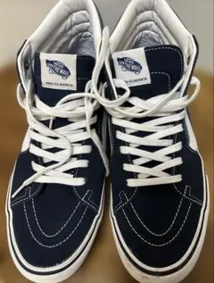 VANS Sk8-Hi Pro ネイビー VANS SKATE SK8-HI NAVY / WHITE 【 バンズ スケート ハイ プロ