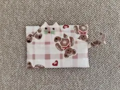 ハンドメイド　猫型　ティッシュケース