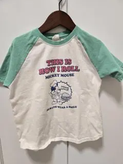 【littc】ミッキーマウス ラグランTシャツ 120cm