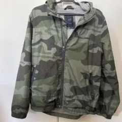 GAP KIDS カモフラ柄 フード付きアウターLのサムネイル