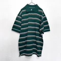 ビバリーヒルズポロクラブ ポロシャツ Tシャツ 半袖 ボーダー LL 大きい