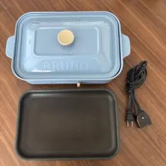 【ジャンク品】ブルーノホットプレート　ブルー　1プレート付きのサムネイル