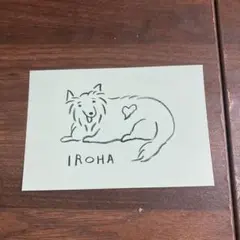 【sumika】IROHA 犬のイラスト ポストカード