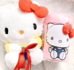 サンリオキャラクターズ ハローキティ ぬいぐるみ＆ブランケット 2点 セット