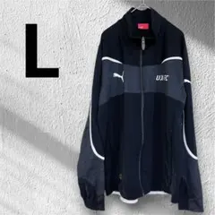 【希少】PUMA プーマ トラックジャケット ジャージ UJFC Lサイズ 黒