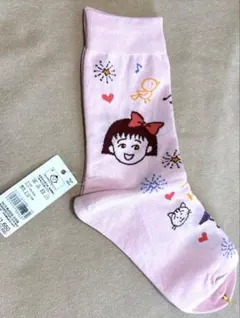 さくらももこ×靴下屋 ちびまる子ちゃん ソックス ピンクのサムネイル