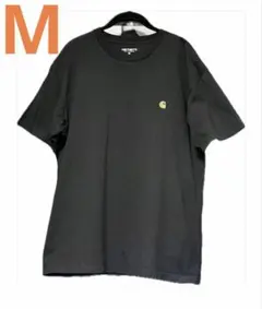 Carhartt ワンポイント ロゴ刺繍 Tシャツ ブラック M