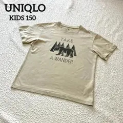 UNIQLO エアリズム クマ Tシャツ 150 ベージュ 動物