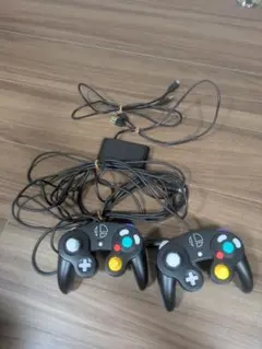 【美品】Switch スマブラブラック2個 タップ付き