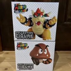 スーパーマリオ　3Dランド　コレクションフィギュア　クッパ　クリボー