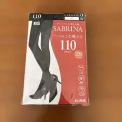 GUNZE SABRINA 110デニール タイツ L-LL 2足組
