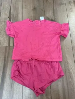 H&M ピンク セットアップTシャツ 9-12M
