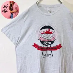 キャンバス MLILY 記念Tシャツ 美品 ビッグシルエット グレー XL 古着