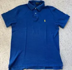 【比較的美品】ポロ・ラルフ・ローレン スリムフィット ポロシャツ ネイビー