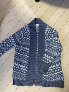 OLD NAVY アーガイル柄カーディガン S/P (6-7)
