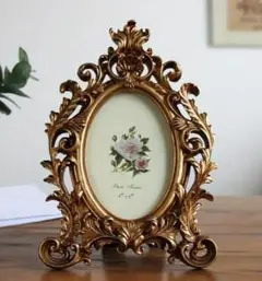 大きめのゴールドフォトフレーム ヴィンテージ,アンティーク