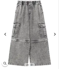 新品　エックスガール　X-girl 2WAY WIDE CARGO PANTS