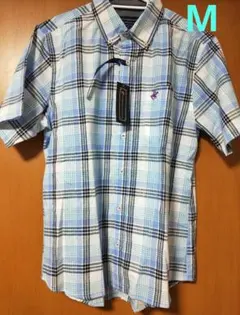 新品タグ付 BEVERLY HILLS POLO CLUB チェック半袖シャツMのサムネイル