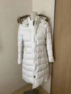 【ユニクロ】ホワイトダウンジャケット Lサイズ フード付き