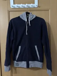 POLO SPORT ネイビー グレー パーカー M