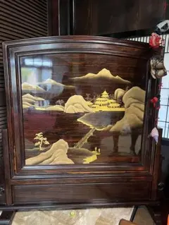 L528」長期保管品 唐木 衝立 竹透かし 3.5尺 花梨 美品 - メルカリ