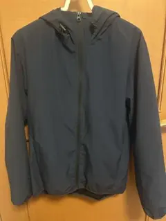 GUネイビー ナイロンジャケット Sサイズフード付き