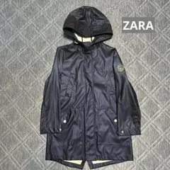 最終値下げ　美品　ZARA レインコート　防寒　厚手　140 ネイビー