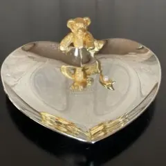 ミキモト　ジュエリートレイ　くま　パール ハート