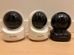 見守りカメラ ホワイト 2台 ブラック 計3台セット