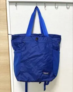 パタゴニア　トートバッグ リュック 青のサムネイル
