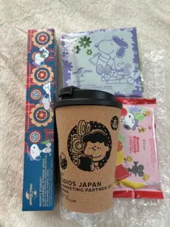 スヌーピー コルクタンブラー ミニタオル　非売品　未使用