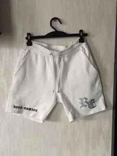 GALFY ガルフィー 犬 刺繍 ラインストーン ハーフパンツ ホワイト GALFY ガルフィー 犬 刺繍 ラインストーン ハーフパンツ ホワイト