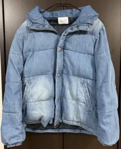 Naughty Dog デニム風 中綿ジャケット Mサイズ フード付き