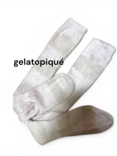 gelatopiqué ジェラートピケ　ハイソックス　ルームウェアのサムネイル