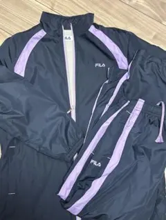 FILA フィラ ウィンドブレーカ 上下セット 紫 パープル