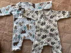 Combi mini クマ柄ロンパース 50-60cm