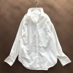 【即発送】スローブイエナ　リネンシャツ　コットンブレンド　ホワイト　フリーサイズ