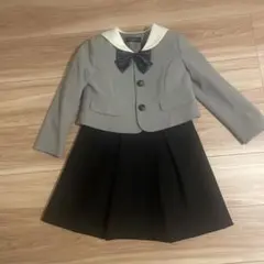 フォーマルドレスセット グレー/ネイビー　120センチ 女子 入学式 卒業式