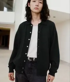 WYM LIDNM T/C BASIC KNIT SHIRT CARDIGANのサムネイル