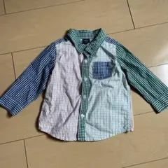 babyGap チェック柄長袖シャツ 派手シャツ90サイズ