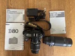 Nikon D80 デジタル一眼レフカメラ 本体 レンズ2本付のサムネイル