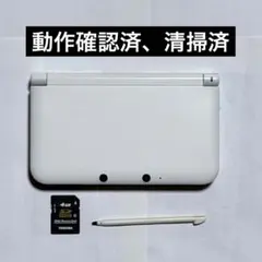 ニンテンドー3DSLL ホワイト　動作確認済、清掃済