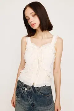 ポプアもwebも完売品⭐︎ Randy レースビスチェトップス WHT - メルカリ