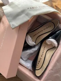 FABIO RUSCONI エナメルパンプス