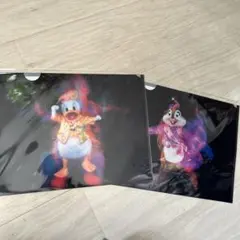 ドナルドダックとデイジーダック、チップとデール　クリアファイル2枚セット