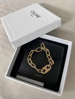 CELINE トリオンフ チェーンブレスレット
