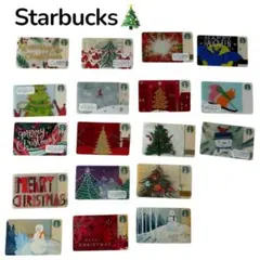 【 Starbucks 】スターバックスカード 18枚セット クリスマス 冬のサムネイル