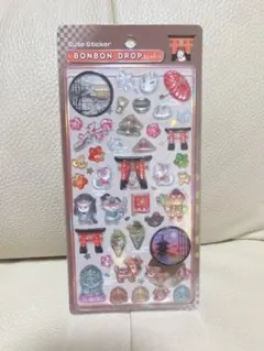 【正規品】ボンボンドロップシール　和柄　古都めぐり